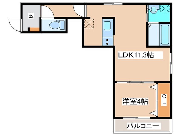 エクレール松が枝の物件間取画像